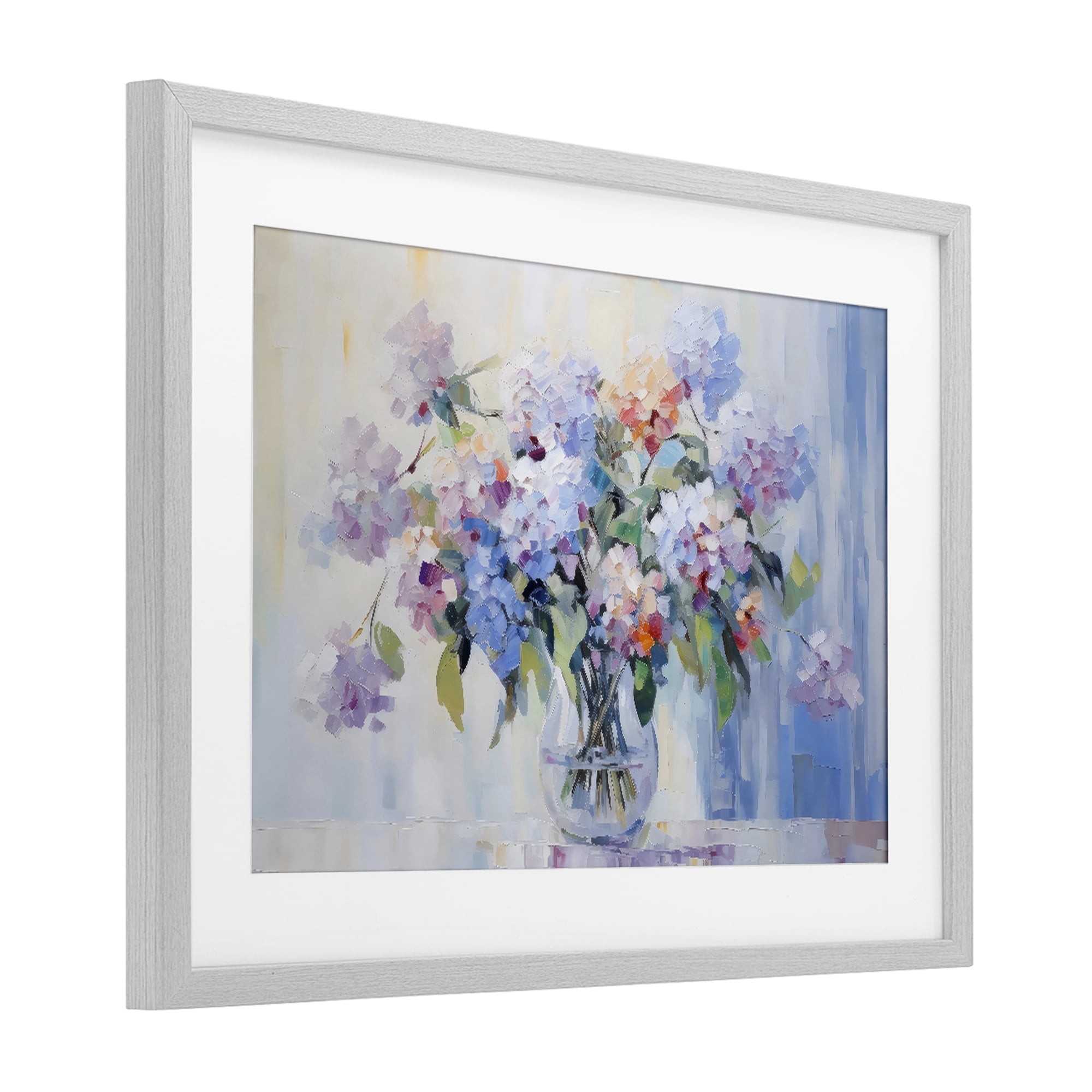 Stupell Industries In Full Bloom Bouquet Gray Framed Print Under Glass, design by Creative Studio