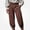 Coffee, variant on HOMADLES Mens Casual Joggers Pants Elastic Waist Loose Fit Sports Pants Side Pocket Outdoor Hiking Pants Blue Size L