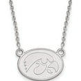 thumbnail image 1 of 10K White Gold 10Kw Logoart University Of Iowa Small Pendant With Necklace (18 X 17) Made In United States 1w056uia-18, 1 of 5