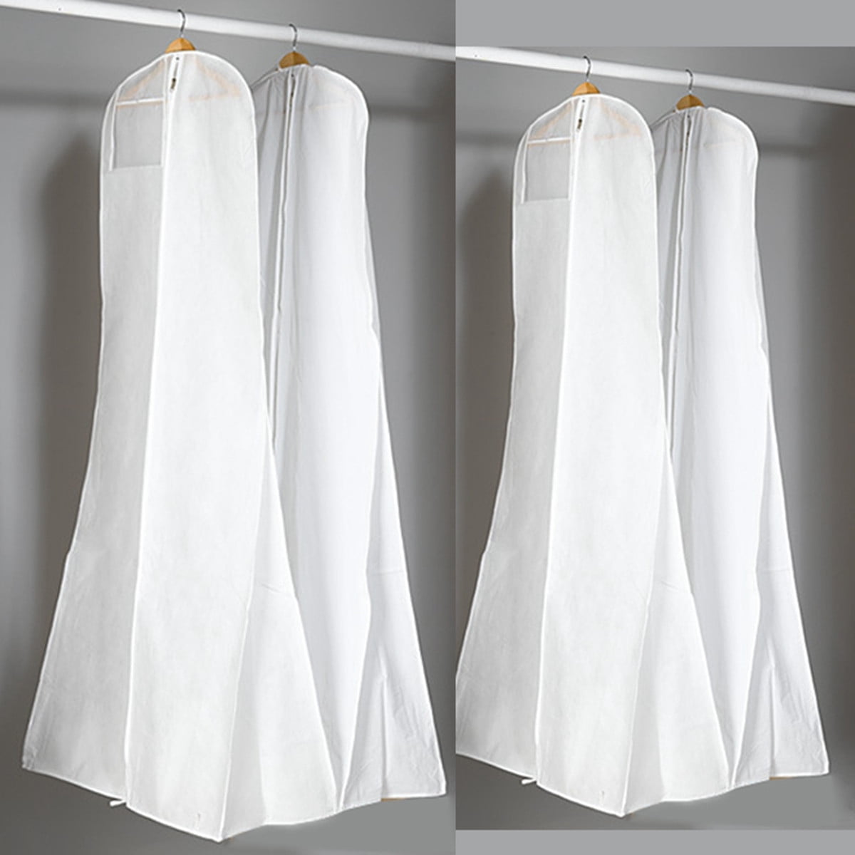 Meigar Breathable Dress Cover Bag Non Wowen Anti Dust Wedding Meigar Breathable Dress Cover Bag Non Wowen Anti Dust Wedding Gown Garment Storage Protector With Clear Zipped Pocket