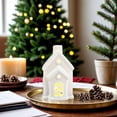 thumbnail image 3 of Pekkaxy Light-Up Ceramic Christmas Village Houses, LED Winter Holiday Tabletop Decorations, 3 of 4