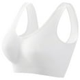 thumbnail image 2 of Women's Plus Size Bras, Sports Bras for Women Full Coverage Wirefree Workout Bras Full Support Everyday Bra,White,5XL, 2 of 4