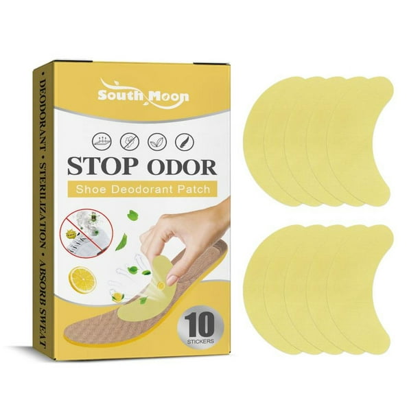Parches para eliminar el mal olor de zapatos, eliminadores de olores para pies y zapatos, ambientadores para zapatos para hombres y mujeres, 10 unidades en caja, palitos de bambú de plástico.