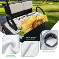 thumbnail image 5 of Golf Cart Seat Covers for 2 Seater,Sunflowers Microfiber Cart Seat Towel Blanket,Farmhouse Bees Vintage Sunshine Summer Absorbent Breathable Non Slip Bench Seats Protector for Golf Course 51"x31", 5 of 9