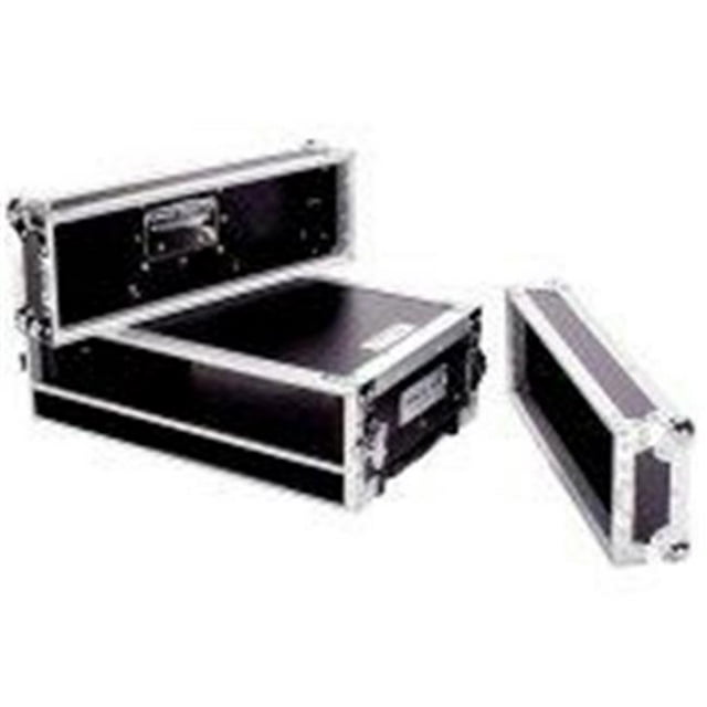 DeeJay TBH2UEDHW Fly Drive Case 2u Space Effect Case - 14 in. Body Depth with Pull-Out Handle & Wheels