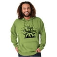 thumbnail image 3 of Merry Christmas Jesus Nativity Scene Hoodie Sweatshirt Women Men Brisco Brands 4X, 3 of 6