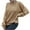 Khaki, variant on Womens Fall Fashion 2022! QLEICOM Sweaters for Women, Women's Off-the-shoulder Sweater Women's Loose Autumn And Winter Long-sleeved Sweater On Clearance