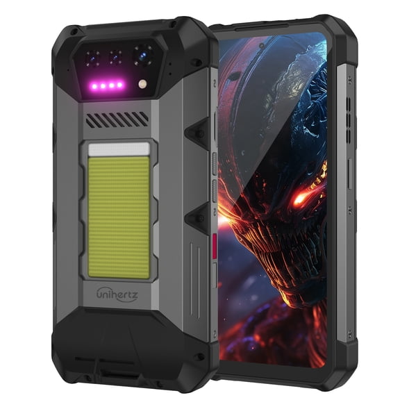 Unihertz Hike 8849 Smartphone Android 14,12GB 512G,23800mAh Battery-Black