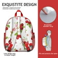 thumbnail image 5 of Lightweight Small Backpack for School with Cherry Design, Cute Fruit Pattern Bag for Daily Use, Stylish Travel Companion, 5 of 6