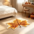 thumbnail image 6 of Fall Doormat Pumpkin Maple Leaves Rectangular Skidproof Mat 19.69x23.62in Polyester Skidproof & Soft for Bathroom Kitchen Porch Entryway Thanksgiving Fall Doormat by MPOISVA, 6 of 7