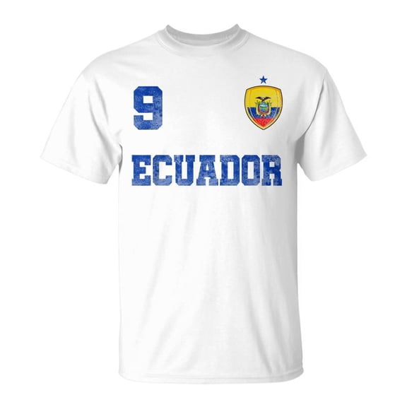 Ecuador Soccer Jersey Number Nine Ecuadorian Flag Futebol Men Women Tshirt Graphic Print U