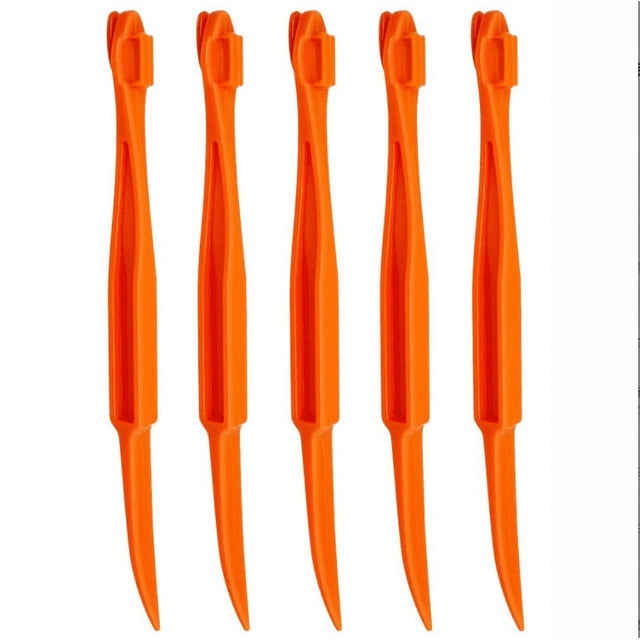 Juego de pelador de naranjas, pelador de naranjas, fácil de abrir, cortador de cáscara de cítricos, limón, cortador de verduras, herramientas de frutas, utensilios de cocina (paquete de 5) Ormromra CQ800