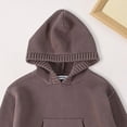thumbnail image 4 of Zshosam Kid Sweaters for Boys Baby Boy Sweater Cable Knit Sweater Long Sleeve Knitwear Top Size 5T 6T,(Coffee 5-6 Years), 4 of 5