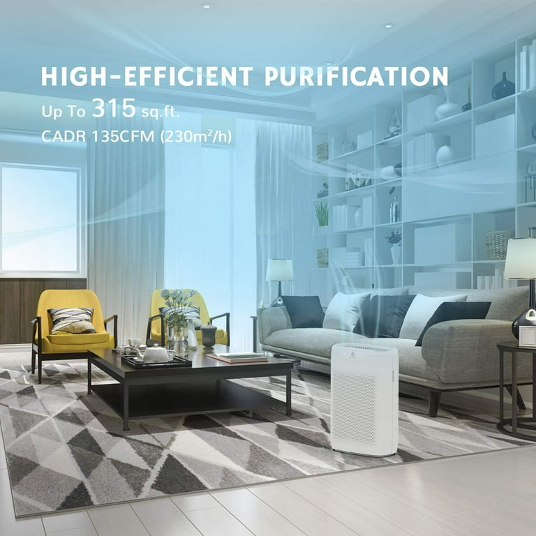 Airthereal APH230C Floor Air Purifier with True HEPA Filter for Home and Office Remove Allergies Pollen Dust Smoke and Pet Dander Pure Morning