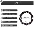 thumbnail image 2 of BUCKLOS 42/32/24T Mountain Bicycle Triple Chainring for 10 speed Shimano Chain Ring, 2 of 7