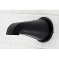 thumbnail image 2 of Kingston Brass K187E0 Non-Diverter Tub Spout, Matte Black, 2 of 3