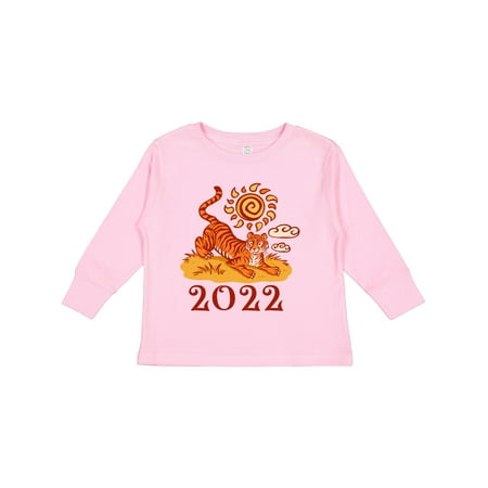 

Inktastic 2022 Chinese New Year Tiger Gift Toddler Boy or Toddler Girl Long Sleeve T-Shirt