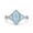 Aquamarine, variant on Art Deco Bridal Wedding Engagement Ring Marquise Simulated Aquamarine CZ 925 Sterling Silver Size 5