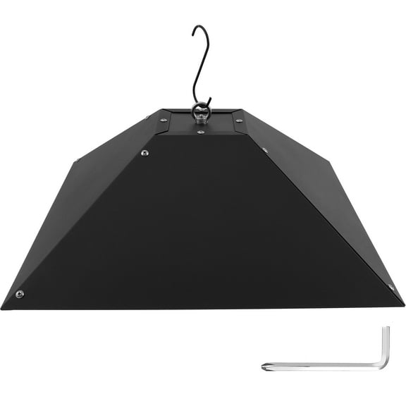 Metal Squirrel Baffle for 4x4 Post or Hanging, 2-in-1 Outdoor Wooden Pole Mount Squirrel Baffle for Bird Feeder Pole, 17 Inch Hanging Baffle Feeders to Deter Squirrels, Racoons