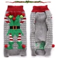 thumbnail image 2 of Suéteres para Perros, Suéter De Invierno para Perros, Suéter con Patrón Navideño - Abrigo De Punto para Invierno - Ropa para Mascotas - Suéter De Moda - Regalo para Perro, Payaso M Rojo Verde MX-0127733FYD, 2 of 5
