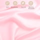 thumbnail image 5 of PiccoCasa Juego de Fundas de Almohada de Satén de 2 Piezas, Fundas de Almohada de Satén para Cama Queen, Durazno, 5 of 7