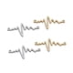 thumbnail image 3 of 10 piezas de aleación ECG diseño colgante dijes para joyería DIY decoración colgante Plata Zulema Colgante de la joyería de la manera, 3 of 8