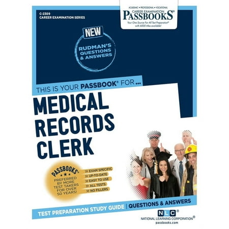UPC: 9781731823090 | Career Examination Series: Medical Records Clerk (C-2309) : Passbooks Study Guide (Series #2309) (Paperback)
