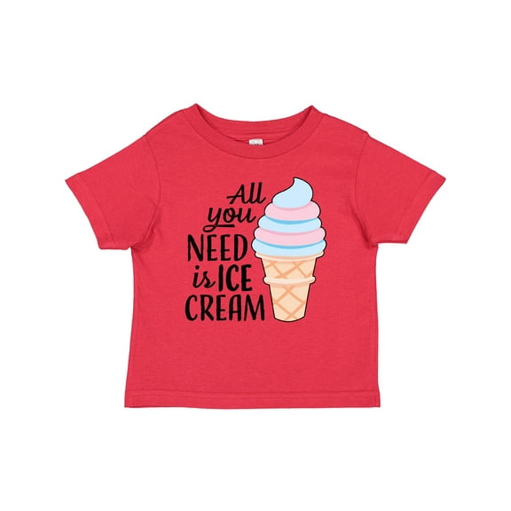 Inktastic All You Need is Ice Cream with Ice Cream Cone Boys or Girls Baby T-Shirt