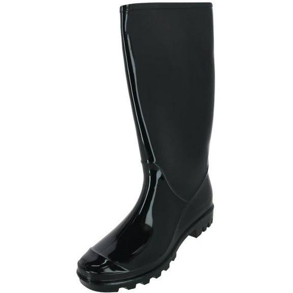 CTM  Solid Color Water Resistant Rain Boots (Women)
