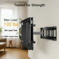 thumbnail image 2 of MountFTV Full Motion TV Wall Mount Bracket for 37-85" TV with Swivel Tilt Extension, Heavy duty TV Wall Mount, Max 600x400mm, Holds up to 132 lbs, Fits 12" 16" Studs, 2 of 7