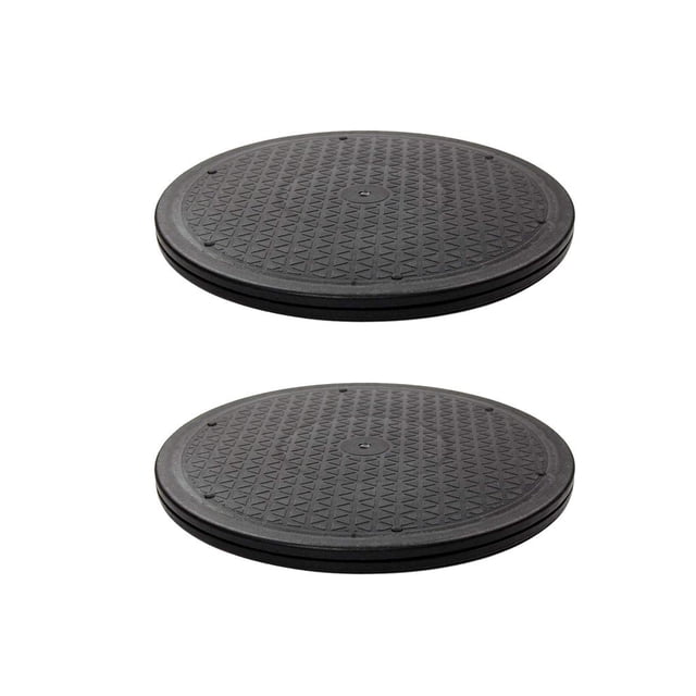 2x Giratorio de Plástico de 40 Cm / 16 Pulgadas 360 Rotación Flexible para Sonido de Sonido Sharpla Plato giratorio flexible de cerámica