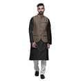 thumbnail image 1 of Atasi Indian Traditional Kurta Churidar Pajama Set With Nehru Jacket For Men, 1 of 3
