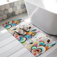 thumbnail image 2 of Runner Rug 2.62'x6.56', Colorful Flowers Non Slip Backing Floor Mats Soft Area Rugs, Absorbent Muddy Dirt Trapping Carpet for Entryway Hallway Bedroom Kitchen Abstracrt Modern Geometric Floral Plants, 2 of 9