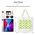 thumbnail image 3 of Salouo Avocado With Leaf And Flower for Plush Underarm Bag,Soft Tote Bag Ladies Fluffy Shoulder Bag Women Furry Tote Bag Plush Handbag for Autumn and Winter, 3 of 7