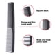 thumbnail image 3 of Peine de plástico negro clásico para el pelo, peine para barba y bigote para hombre, a granel para peluquería y peinado., 3 of 5