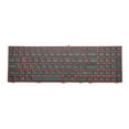 thumbnail image 1 of ziyahi Keyboard with Backlight Universal Plug and Play Input Equipment Red Frame Keys Board Keyboards Replacement for Z7, 1 of 5