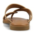 thumbnail image 4 of Journee Womens Prizzie Multi Strap Toe Ring Slip On Flat Sandals, 4 of 10