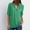 Mint Green, variant on Idoravan Long Sleeve Shirts for Women Women's Summer Long Sleeve Shirts Zip Casual Tunic V-Neck Rollable Blouse Tops