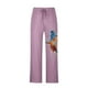 thumbnail image 4 of Pantalones largos de verano para hombre, de algodón y pierna ancha, deportivos con cordones estampados, informales, 4 of 7