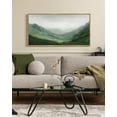 thumbnail image 5 of SHENIFY Fog Pine Green Tree Forest Canvas Wall Art 20x40in Natural Framed Nordic Nature Modern Mountain Artwork Prints Decor, 5 of 5