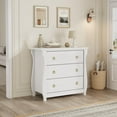 thumbnail image 1 of Commode à 3 Tiroirs pour Chambre, Table de Nuit avec 3 Tiroirs, Petite Commode Commode pour Salon Couloir, Entrée, Garde-Robes, 1 of 8