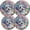 Black0879, variant on Electric Stove Burner Covers,4 Pcs Round Gas Burner Cover,8 and 10 Inch,Geometric Tiles in Bold Primary Colors
