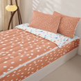 thumbnail image 3 of Erosebridal Pink Daisy Zipper Queen Comforter Set with Fitted Sheet and 2 Pillowcases,Cute Flower Zipper Bedding Set For Girls,Colorful Stars Reversible,4pcs, 3 of 7