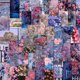 thumbnail image 1 of 64pcs Rose Wallpaper Materials Album Sticker Diy Computer Scrapbooking Stickers Student Stationery Arts Crafts, 1 of 4