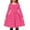 A_rose Red, variant on Arshiner Girls Long Sleeve Dresses Button Down Midi Dress with Pockets