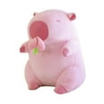 thumbnail image 3 of Lindo animal de peluche de Figuras de peluche de para adultos y niños Carpincho melocotonero rosa, 3 of 9
