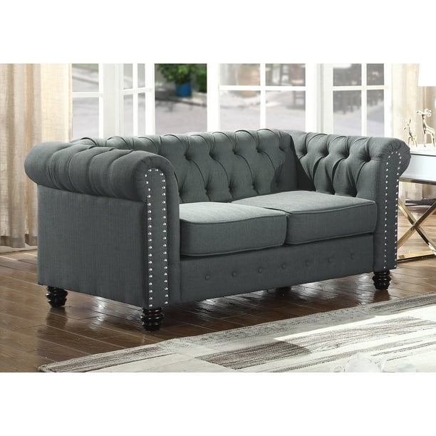 Best Master Furniture Venice Upholstered Loveseat - Walmart.com