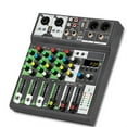 thumbnail image 1 of Console de Mixage Professionnelle, Enregistreur USB, 48V, Effet Retardateur, 4 Canaux, Bruit Réduit, 1 of 7