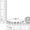 thumbnail image 3 of Gem Stone King 925 Sterling Silver Lab Grown Diamond Tennis Bracelet for Women Blue Moissanite Moissanite Blue (2.51 Cttw, Fully Adjustable up to 9 inch), 3 of 3