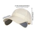 thumbnail image 2 of Hsqqdc Extra Wide Brim Retractable Sun Visor Cap Adjustable Anti-UV Baseball Hat Men Women, 2 of 7